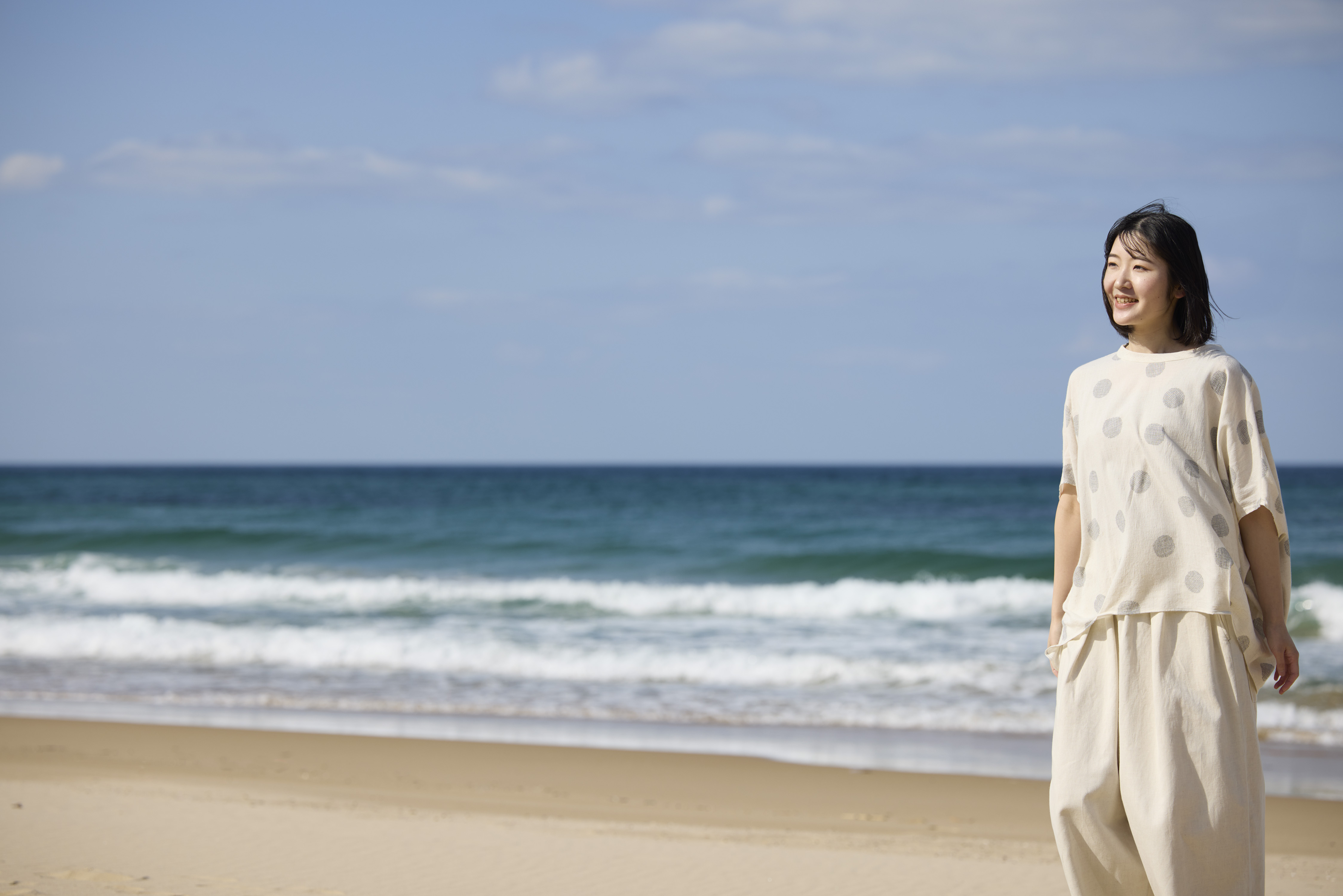 マンガン絣水影柄の光景3