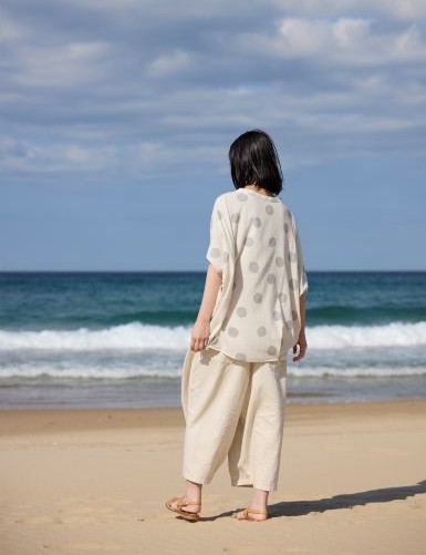 マンガン絣水影柄の光景4