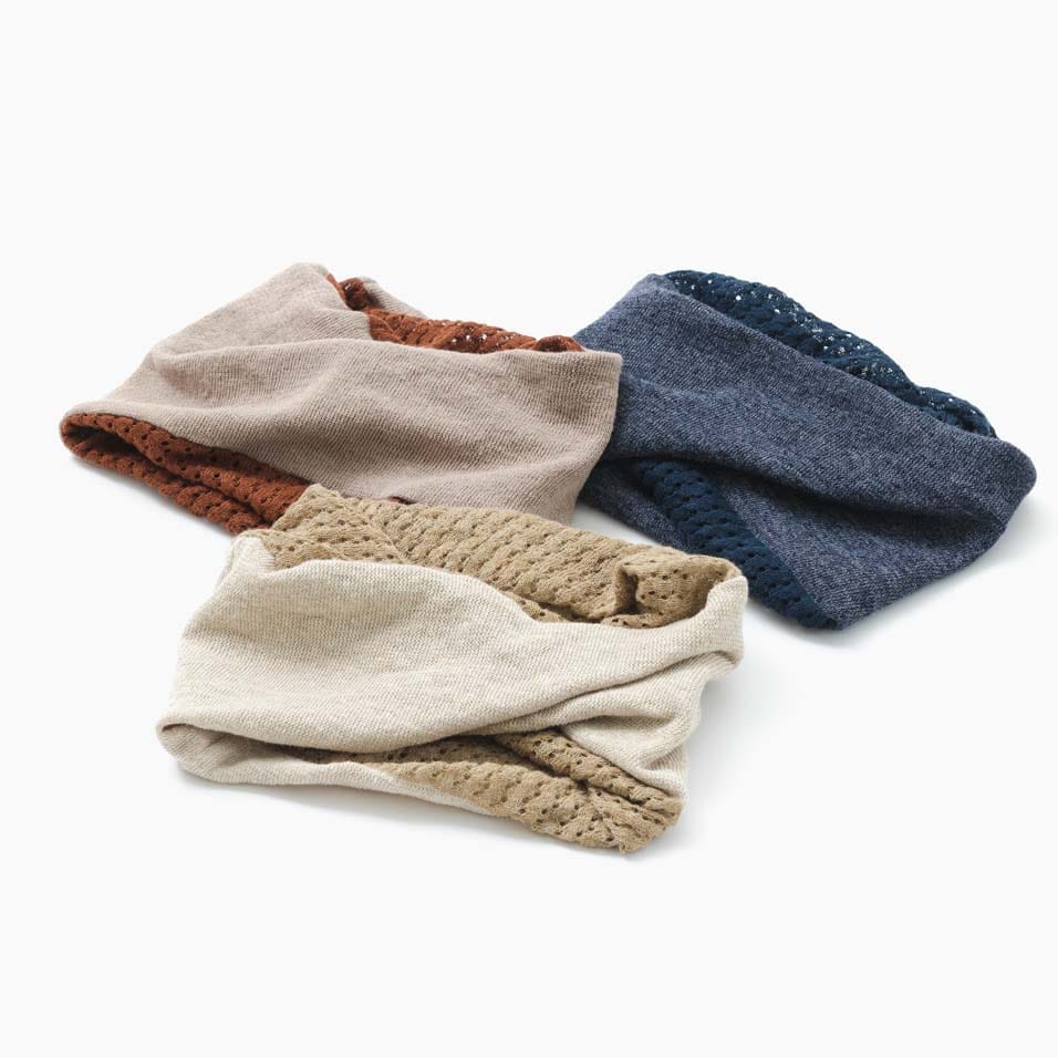 バイカラーターバンの着用イメージ