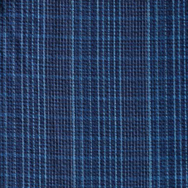 藍染しじら格子