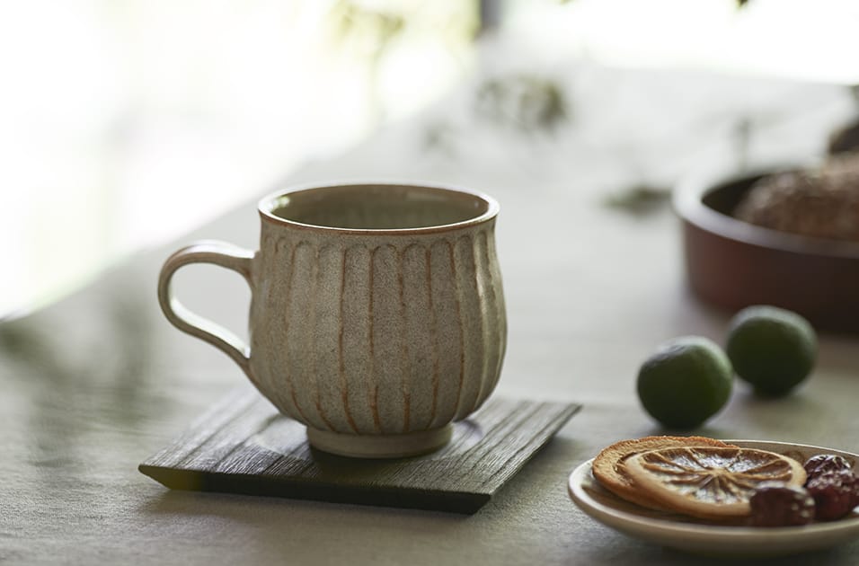 しのぎマグカップ丸