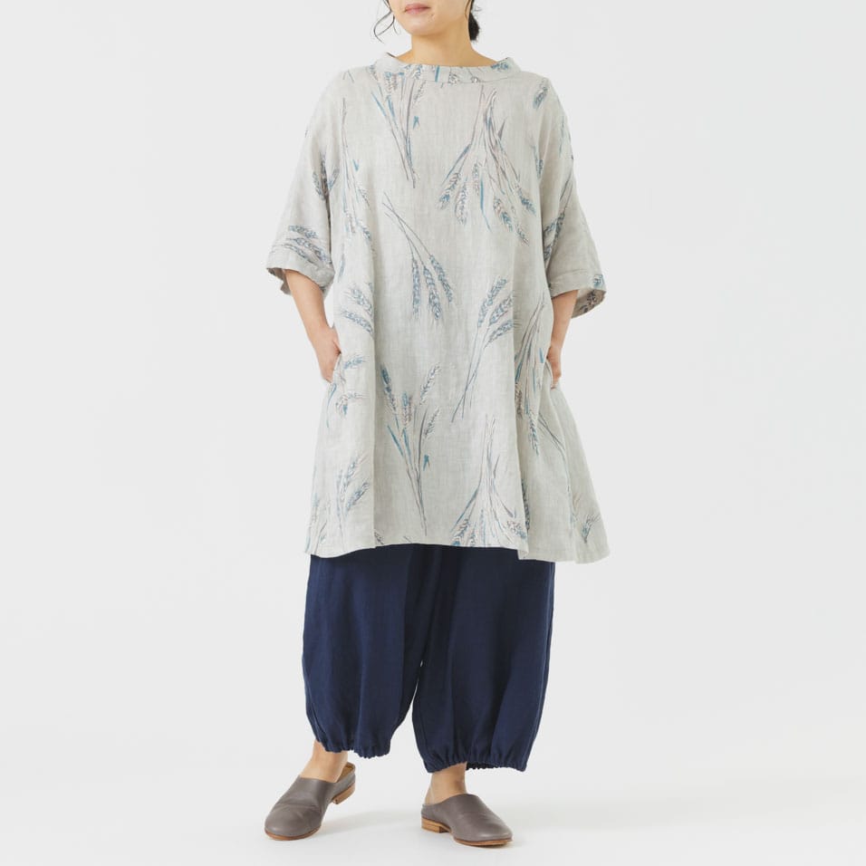 実りを描く「麦プリント」