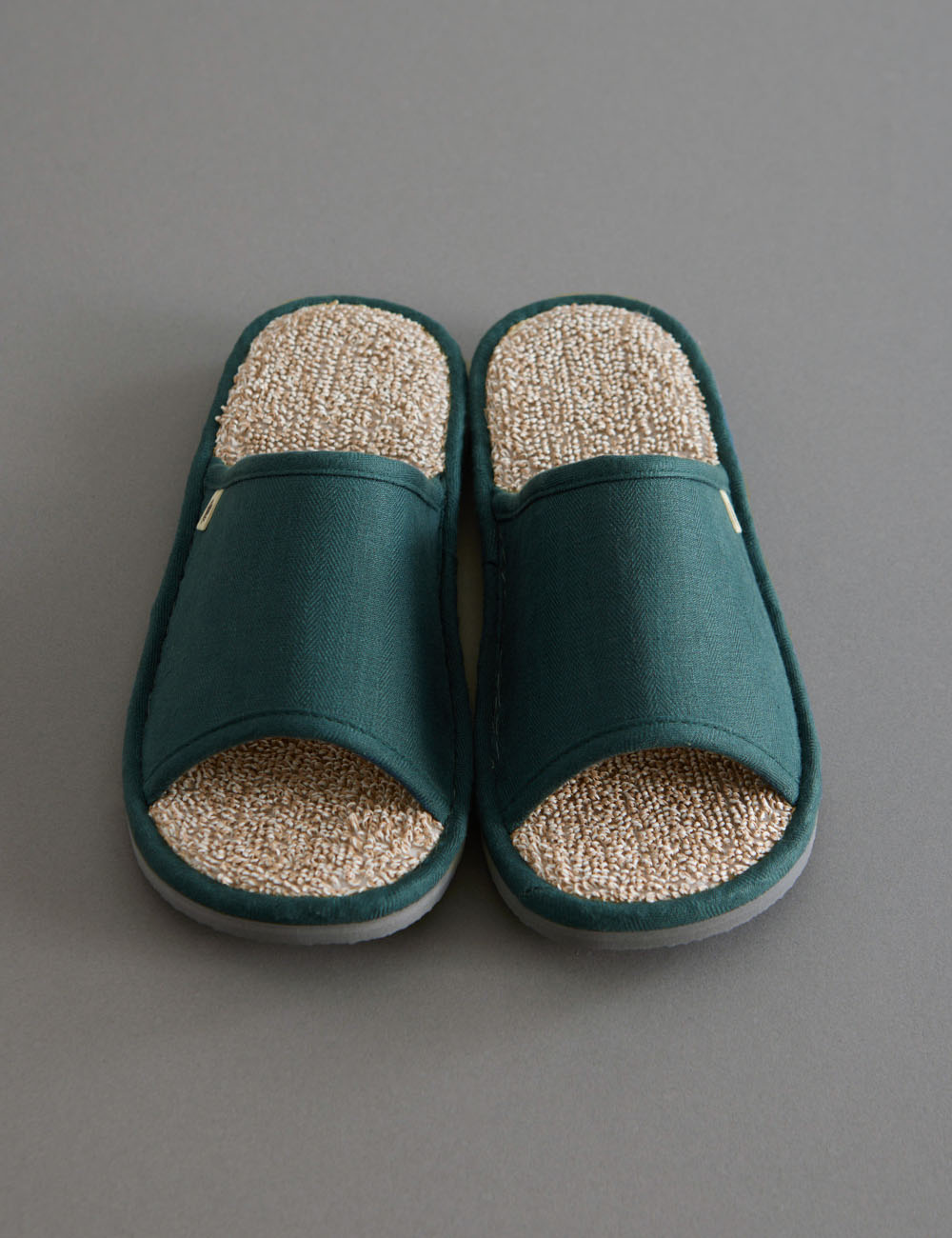 ささ和紙スリッパリネンヘリンボン