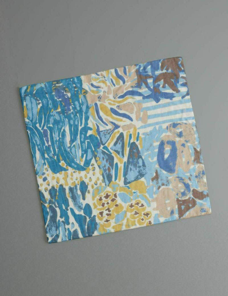 コットンスカーフ　夏の庭