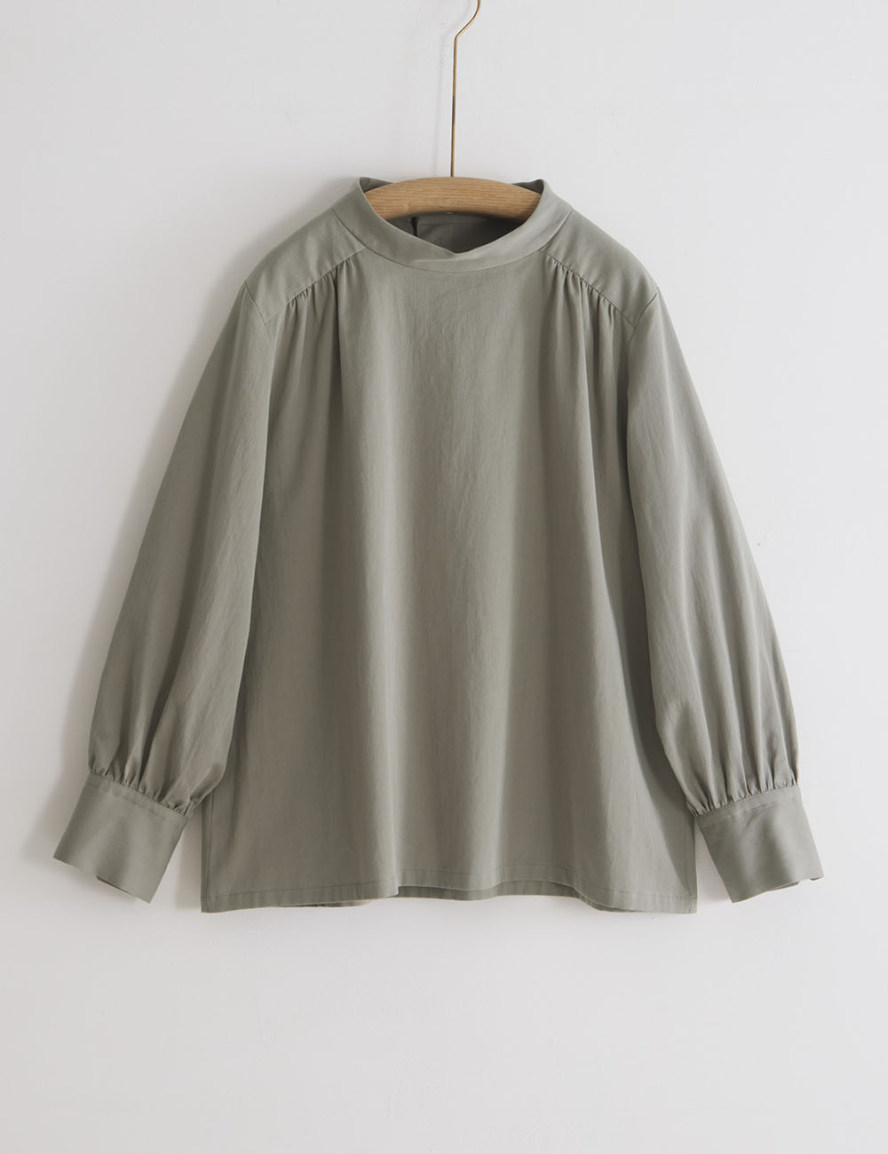 綿サテン　プルオーバー雪の下　（ゆきのした）