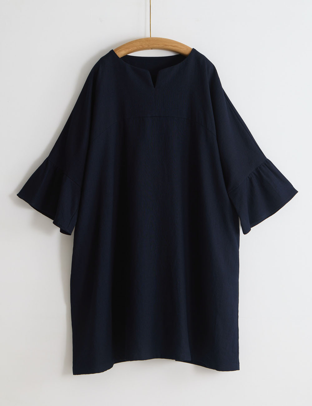 やわらかデニム　チュニック緋衣草　（ひごろもそう）