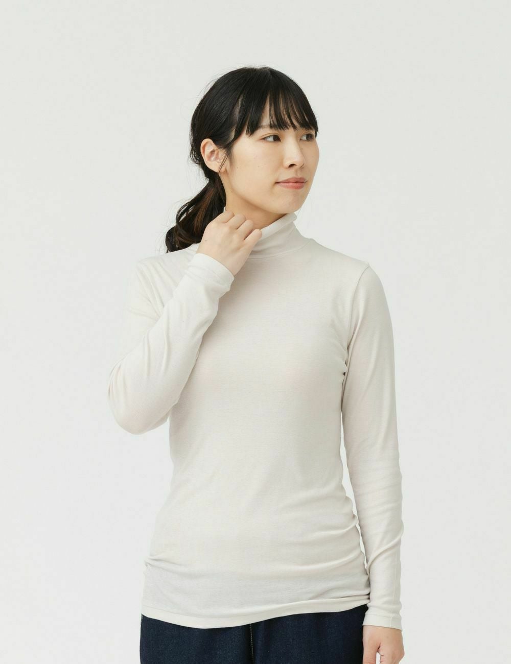 綿シルクフライスタートルインナー | 石見銀山 群言堂オンラインストア