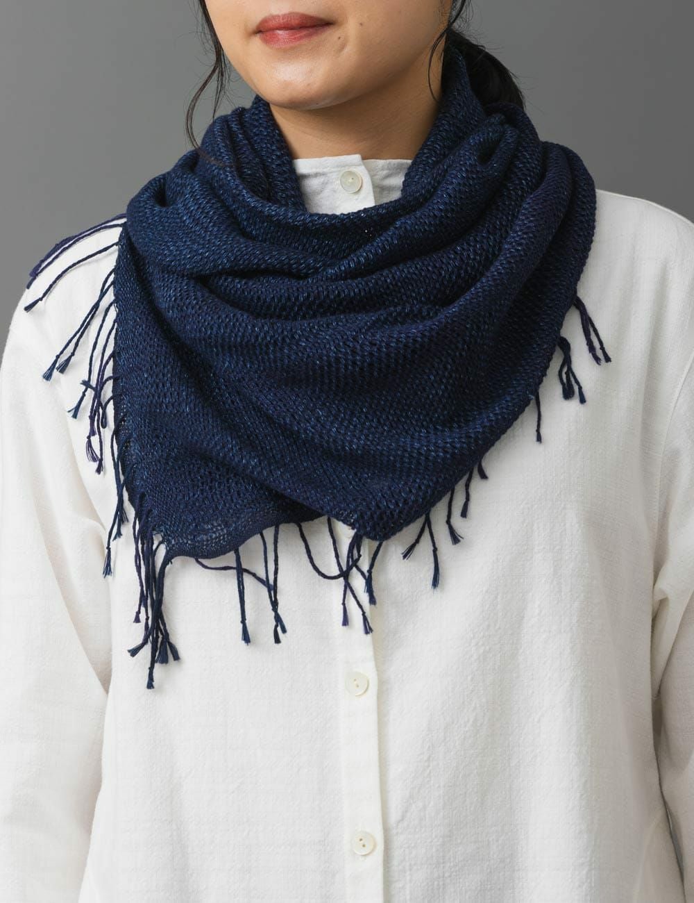 インディゴよろけストール | 石見銀山 群言堂オンラインストア