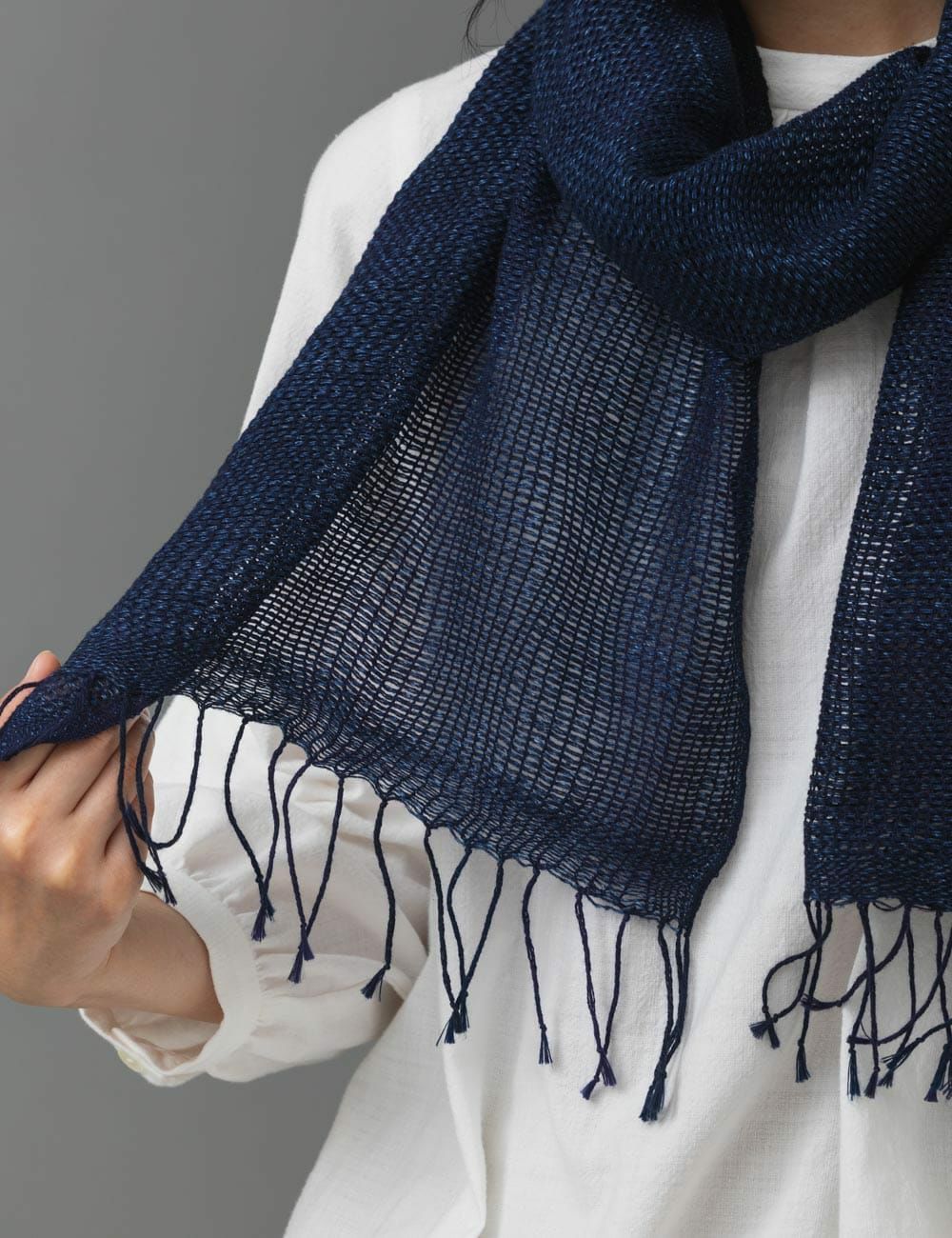 インディゴよろけストール | 石見銀山 群言堂オンラインストア