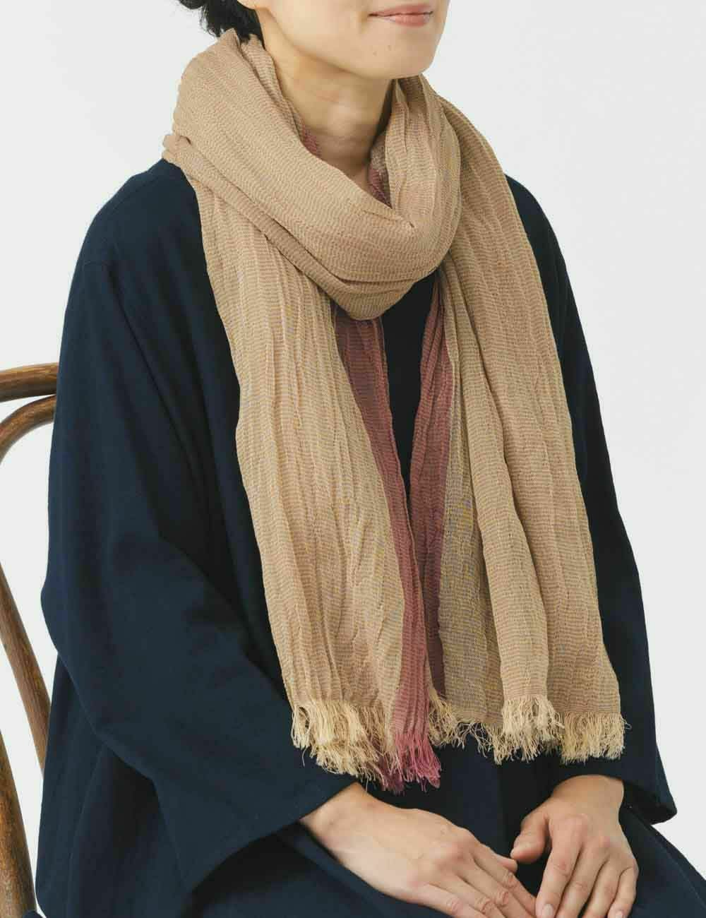 インディゴよろけストール | 石見銀山 群言堂オンラインストア