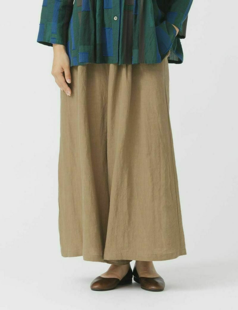 リネンワッシャーワイドパンツ | 石見銀山 群言堂オンラインストア