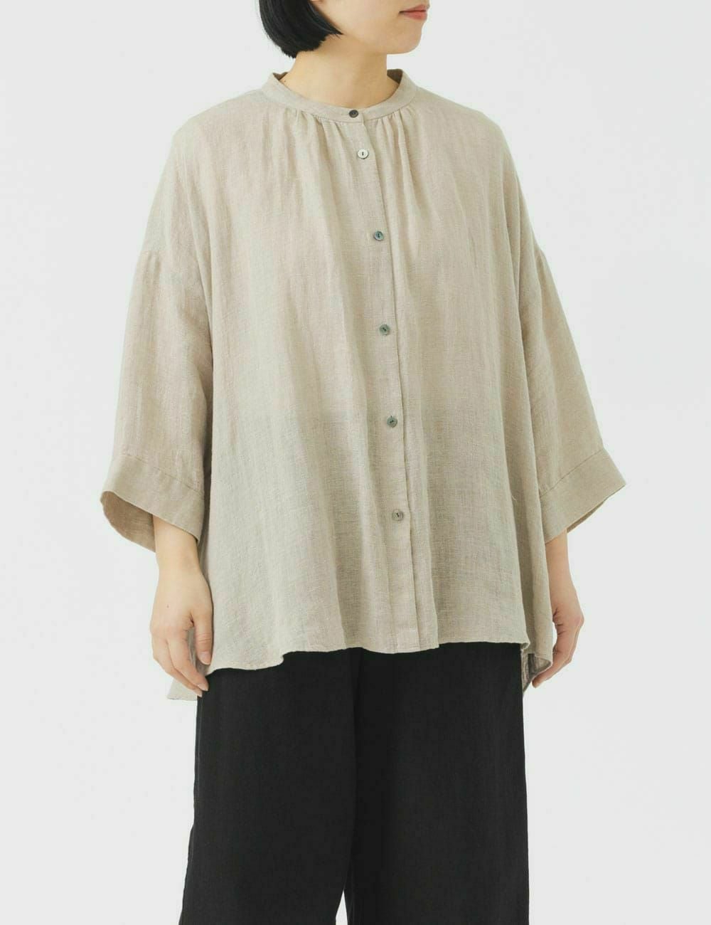 麻ガーゼブラウス姫金魚草（ひめきんぎょそう） | 石見銀山 群言堂