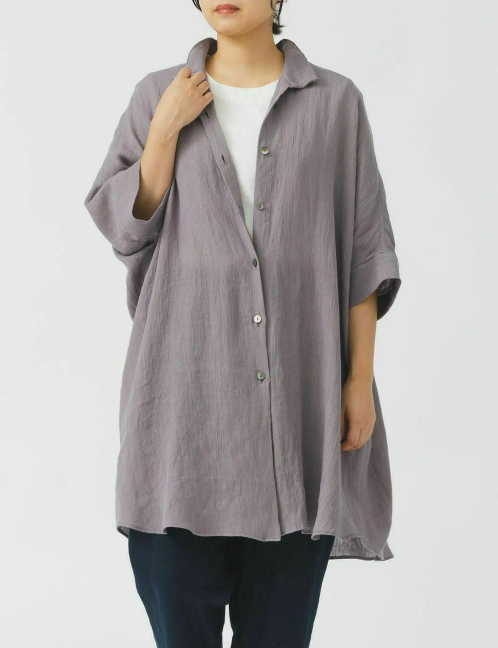リネンラミーワイドブラウス | 石見銀山 群言堂オンラインストア