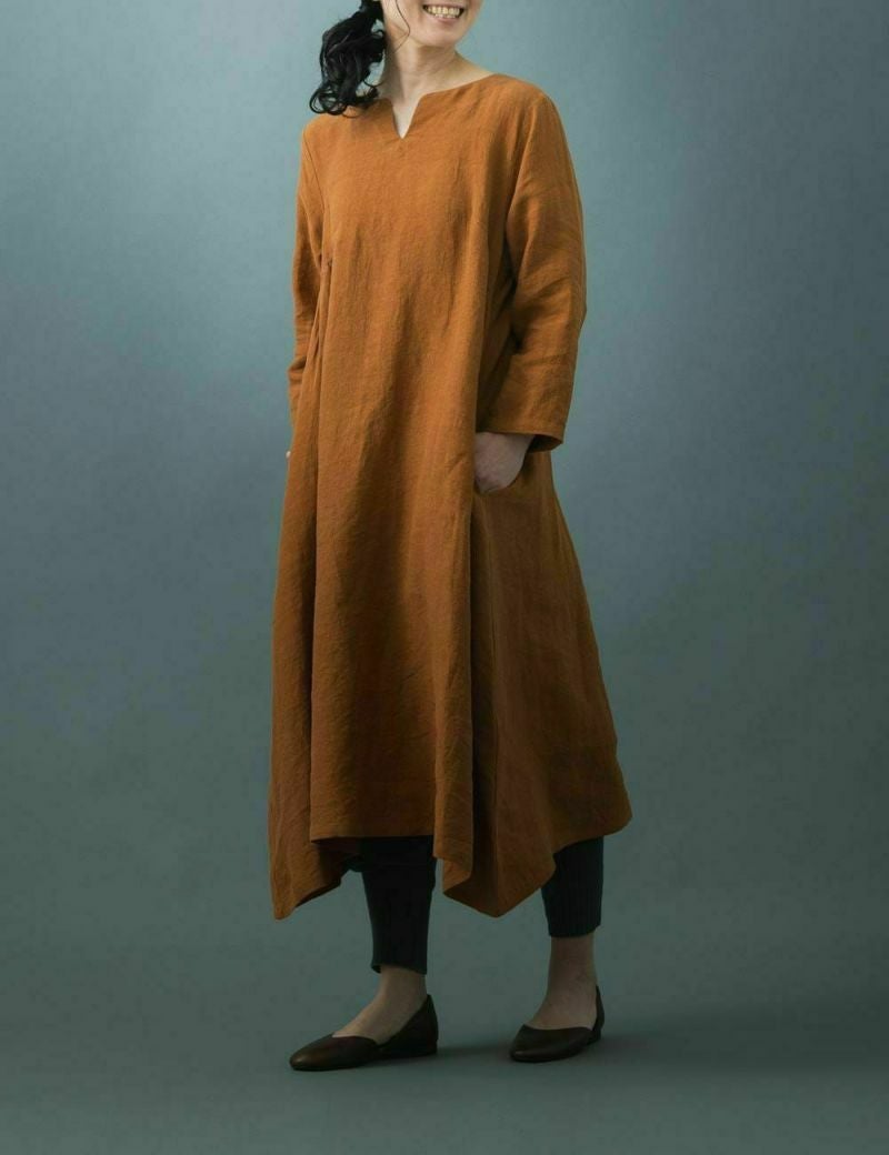 リネンワッシャースキッパーワンピース | 石見銀山 群言堂オンラインストア