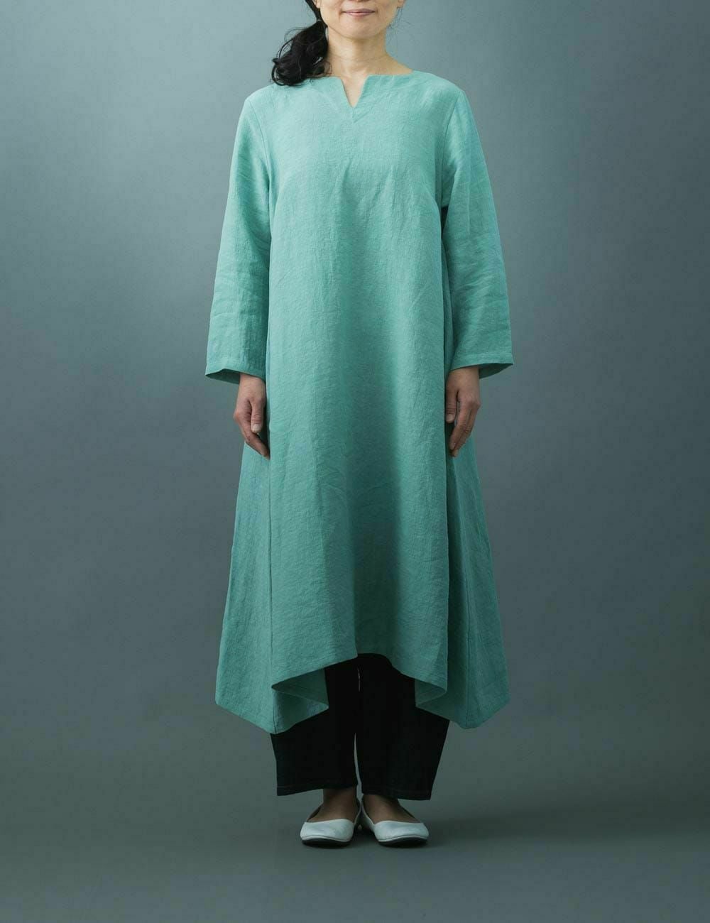 リネンワッシャースキッパーワンピース | 石見銀山 群言堂オンラインストア