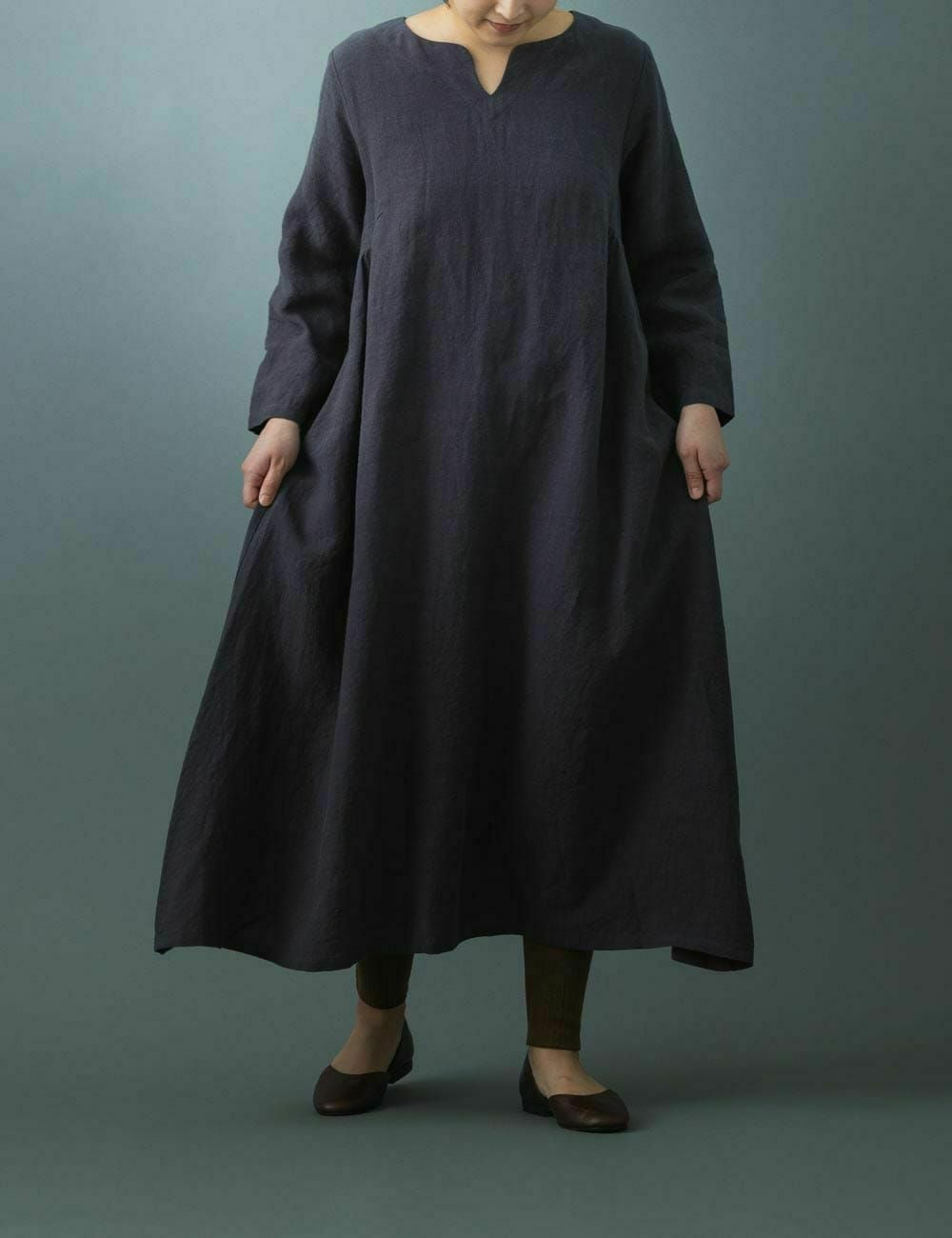 リネンワッシャースキッパーワンピース | 石見銀山 群言堂オンラインストア