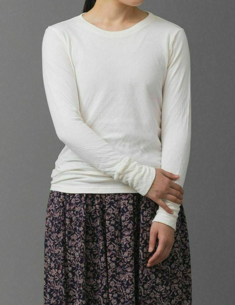 接結カットソー　プルオーバー麻殻（あさがら）