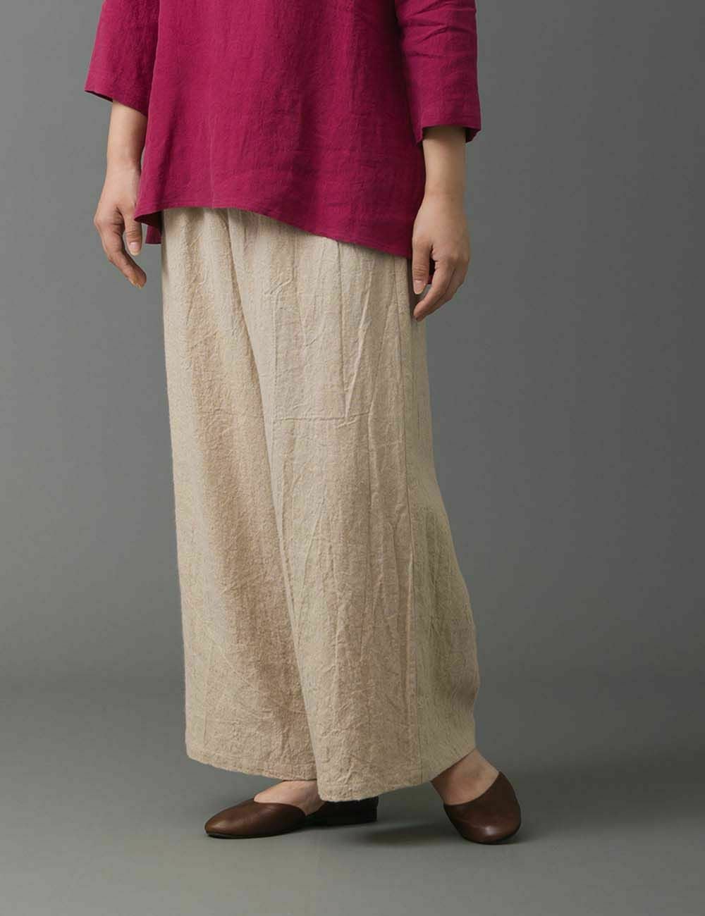 麻キャンバスパンツ山蕗（やまぶき） | 石見銀山 群言堂オンラインストア