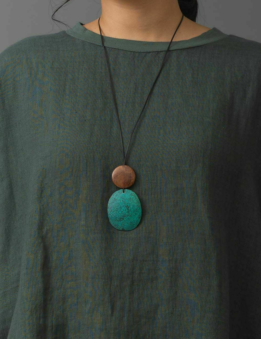 斑紋楕円ならびネックレス｜Bijoux Kei | 石見銀山 群言堂オンラインストア