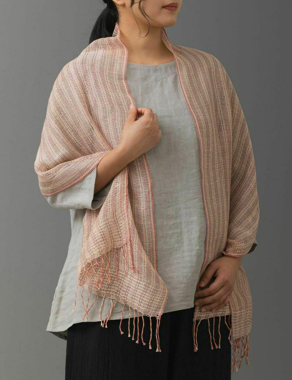 インディゴよろけストール | 石見銀山 群言堂オンラインストア