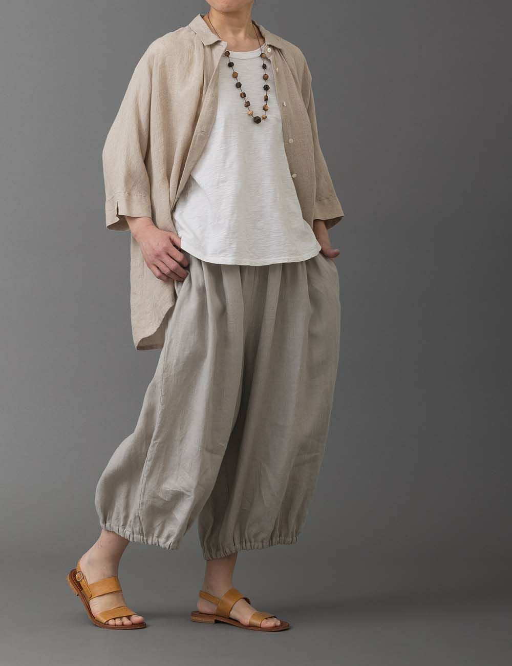 麻ガーゼブラウス日日草（にちにちそう） | 石見銀山 群言堂オンライン