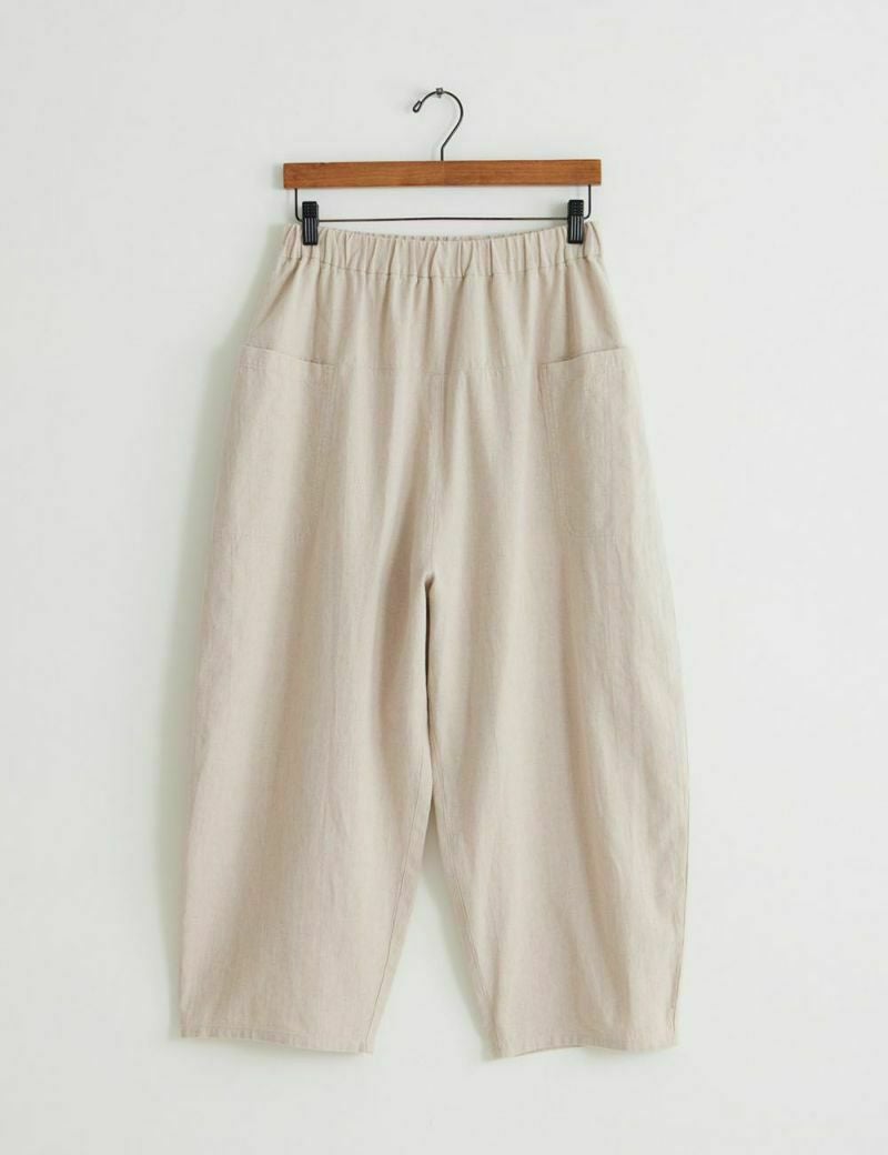 綿麻梨地織パンツ山芹（やませり） | 石見銀山 群言堂オンラインストア