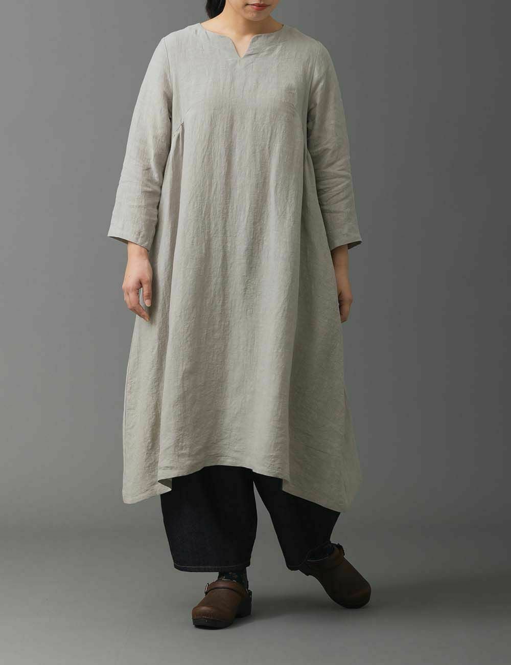 リネンパレットスキッパーワンピース | 石見銀山 群言堂オンラインストア