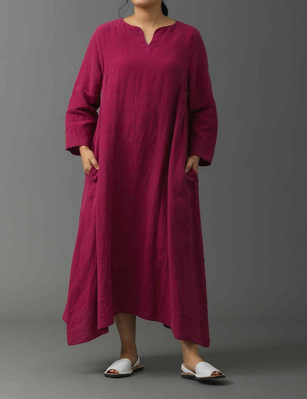 リネンパレットスキッパーワンピース | 石見銀山 群言堂オンラインストア