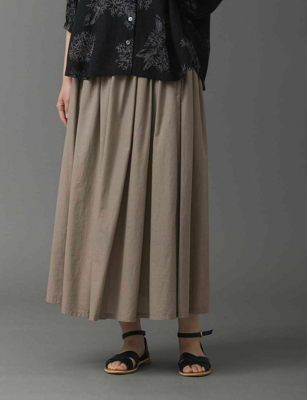 綿麻ボイルローン　スカート番茉莉（ばんまつり）