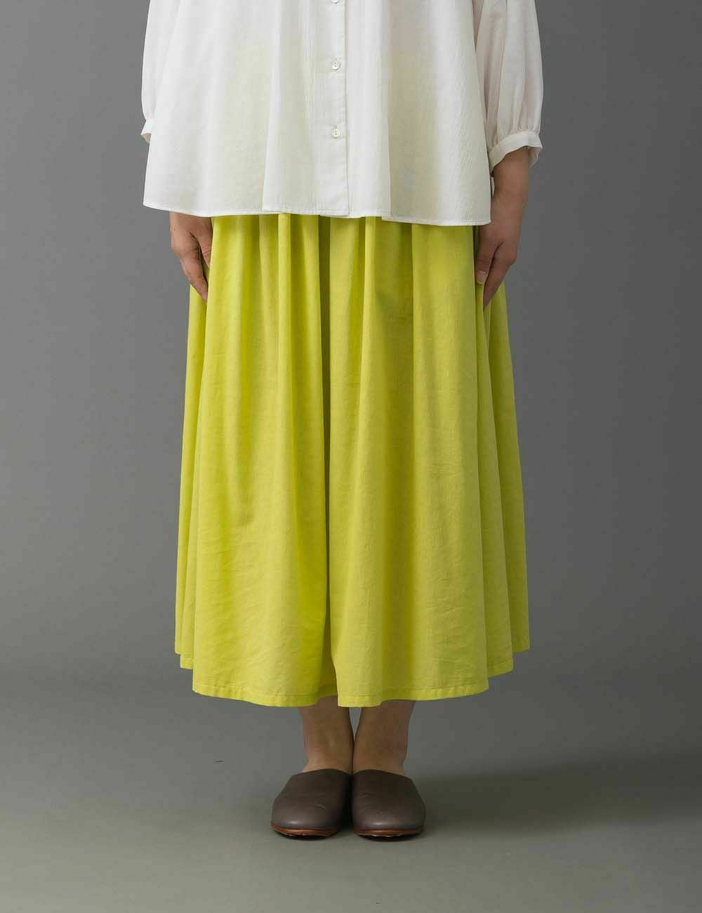 綿麻ボイルローン　スカート番茉莉（ばんまつり）