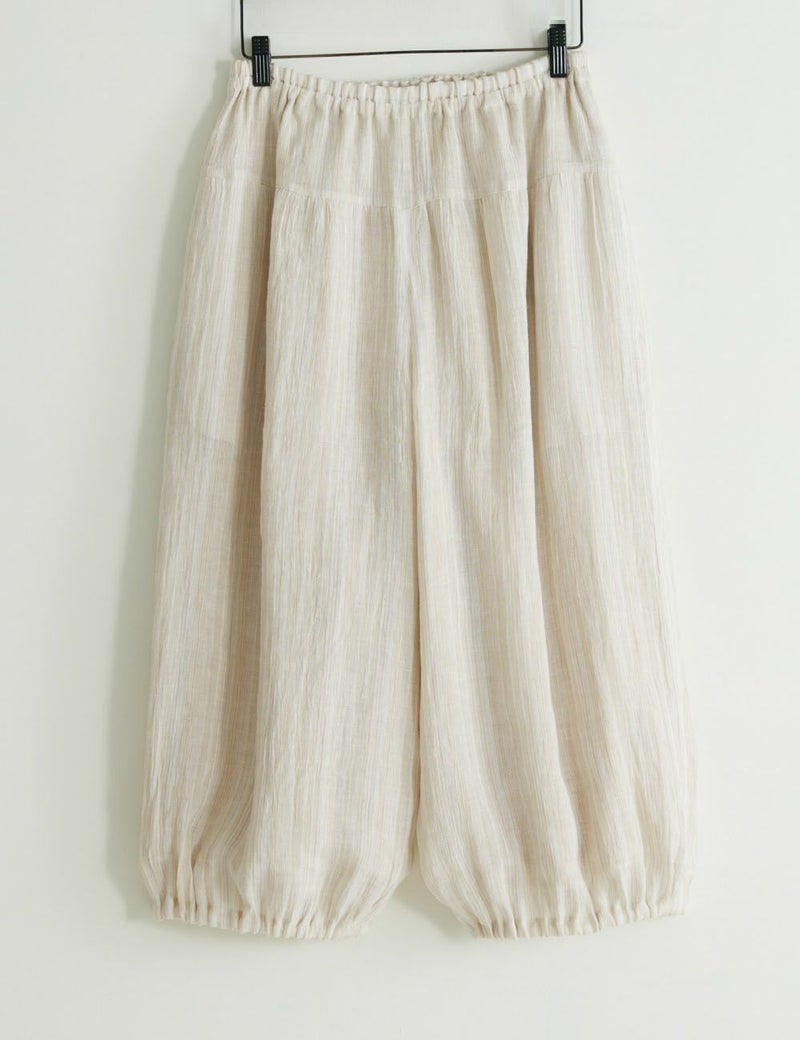 もみほぐし麻縞パンツ姫白菅（ひめしらすげ）