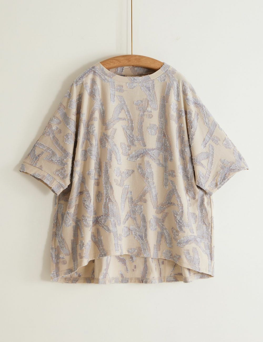 おもだかジャガードプルオーバー玉紫陽花（たまあじさい）