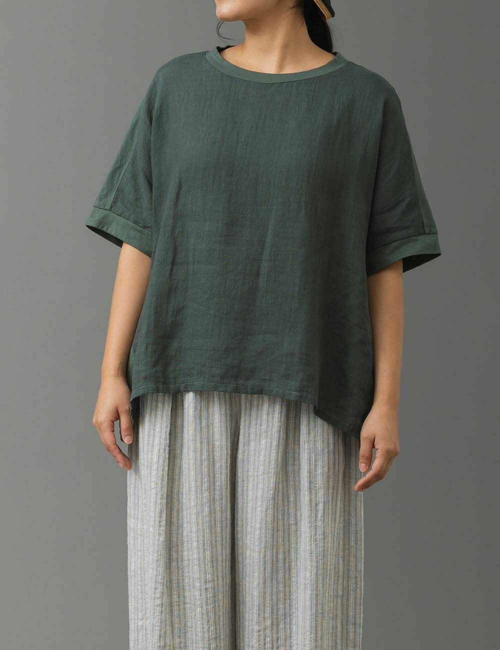 40リネンプルオーバー真菰（まこも） | 石見銀山 群言堂オンラインストア