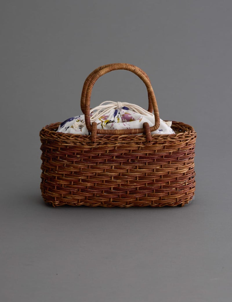 あけびほら編弓手（巾着付）