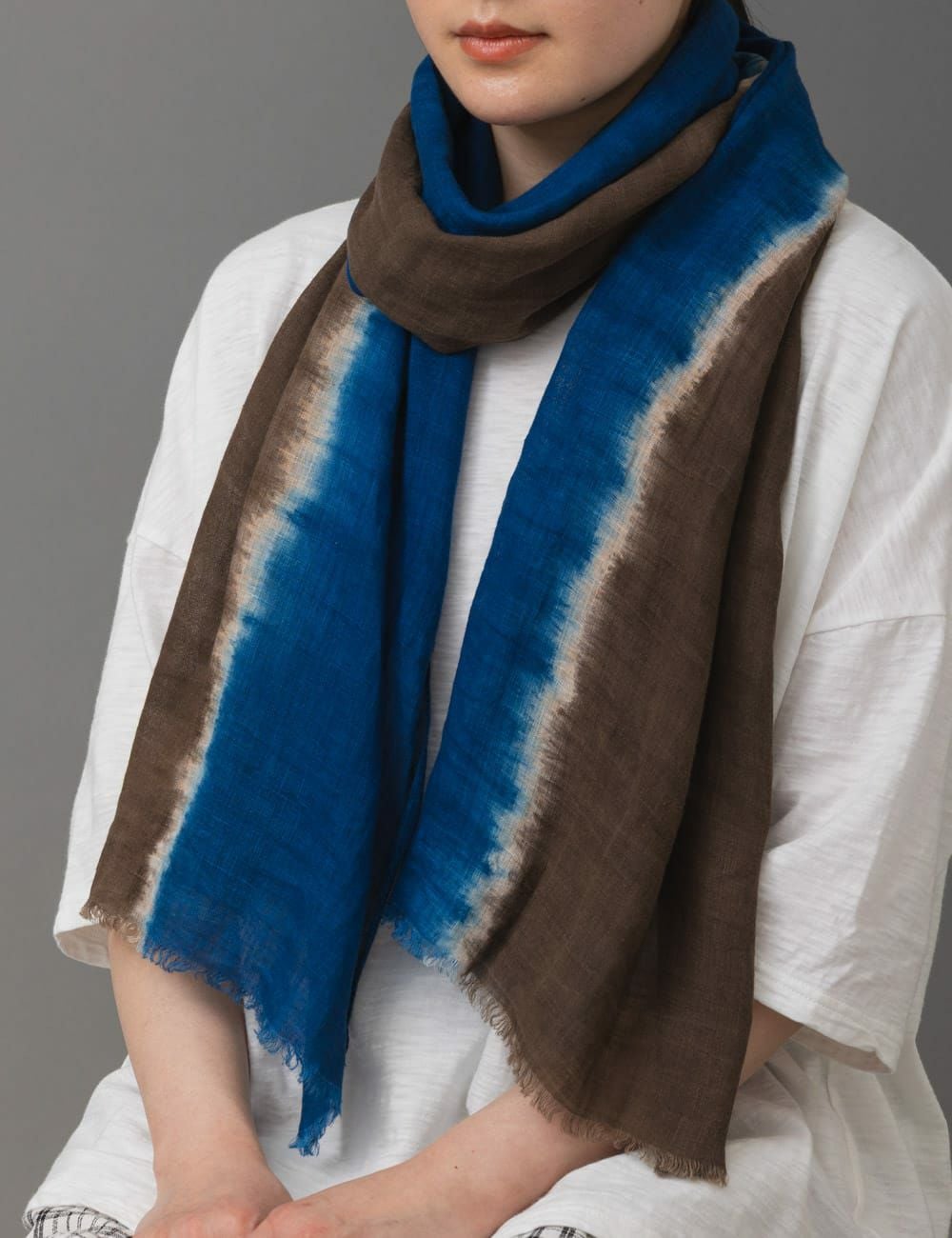 泥藍染ストール | 石見銀山 群言堂オンラインストア