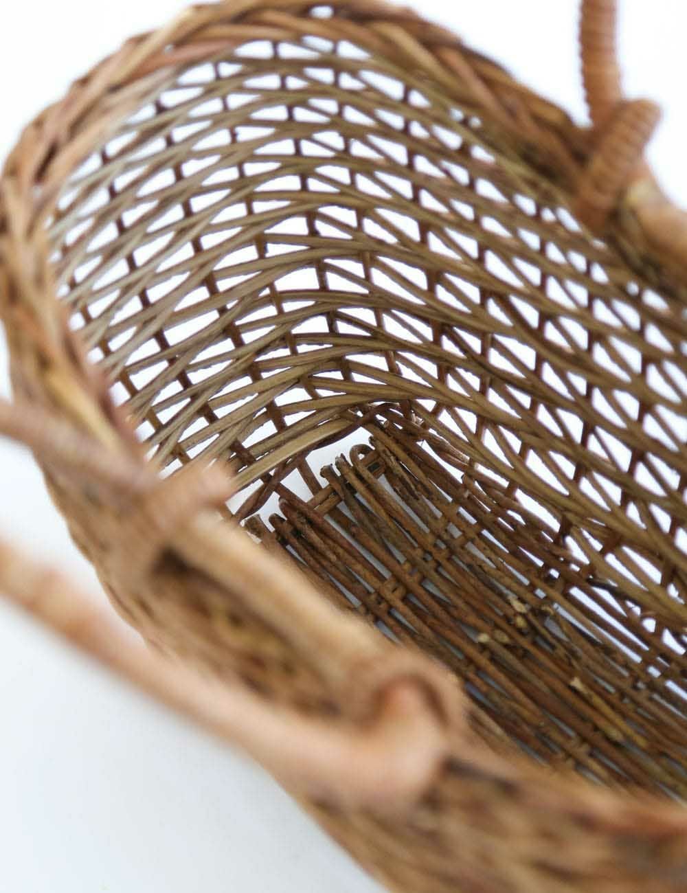 あけび蔓かごバッグ 妻胴張リング小（巾着付） | 石見銀山 群言堂