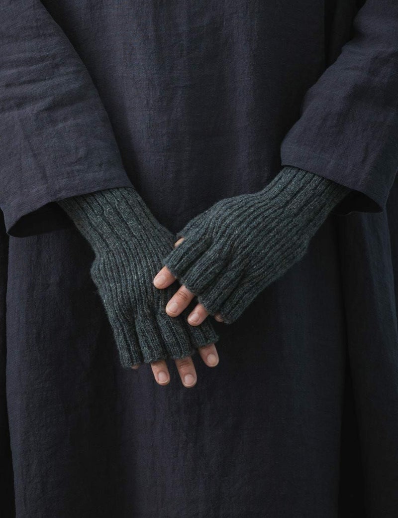 指なしウール手袋