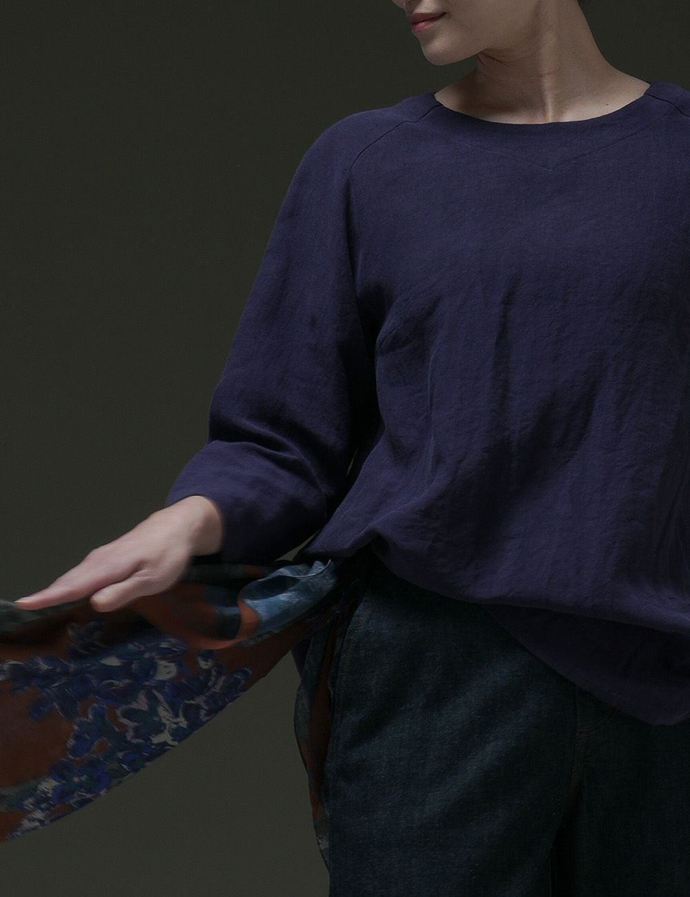 リネンパレットラウンドブラウス | 石見銀山 群言堂オンラインストア