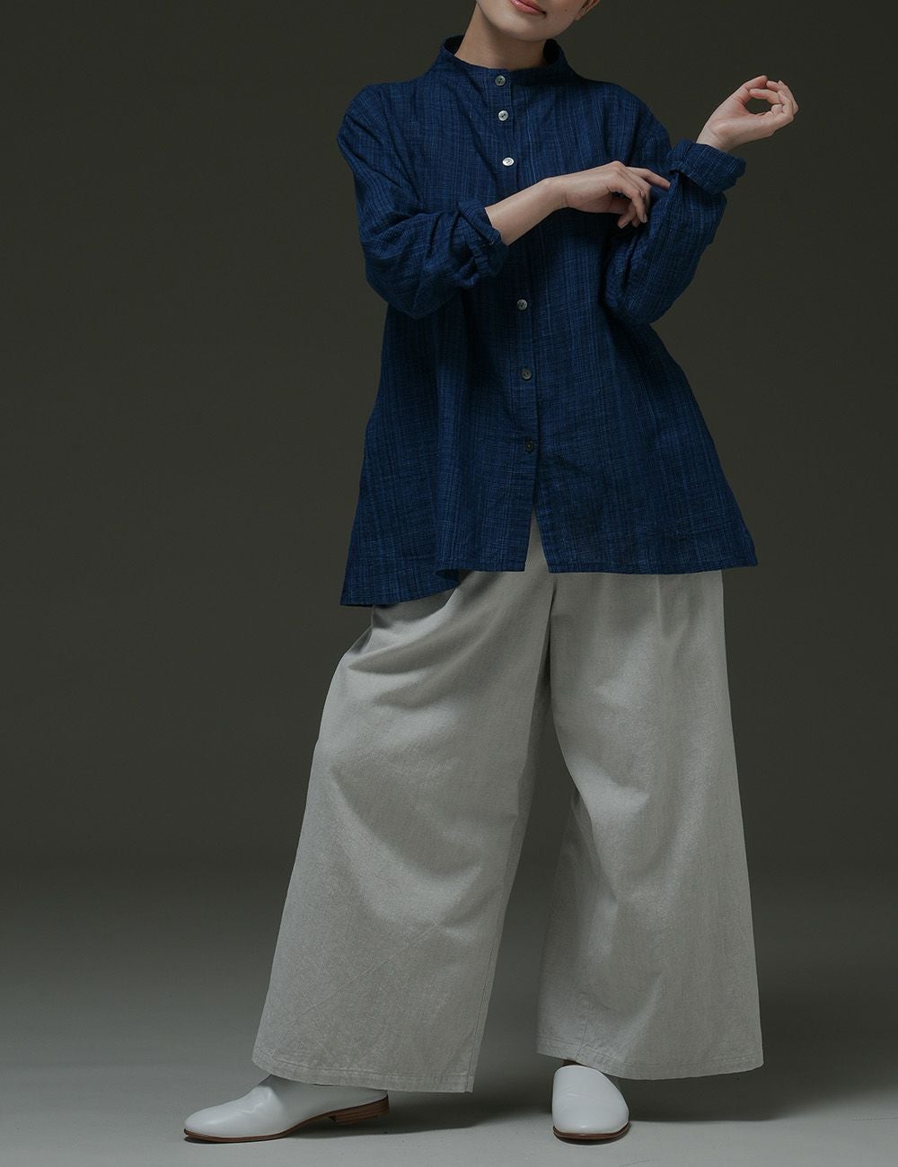 綿麻ソフトカルゼパンツ山蕗（やまぶき） | 石見銀山 群言堂オンライン