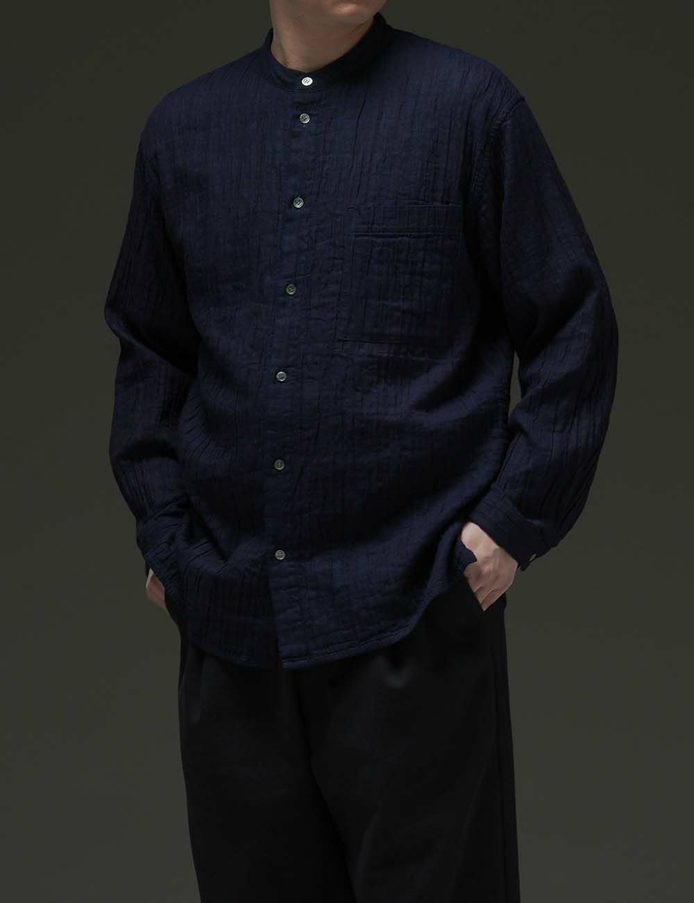 インディゴタック二重織ブラウス関山（かんざん） | 石見銀山 群言堂