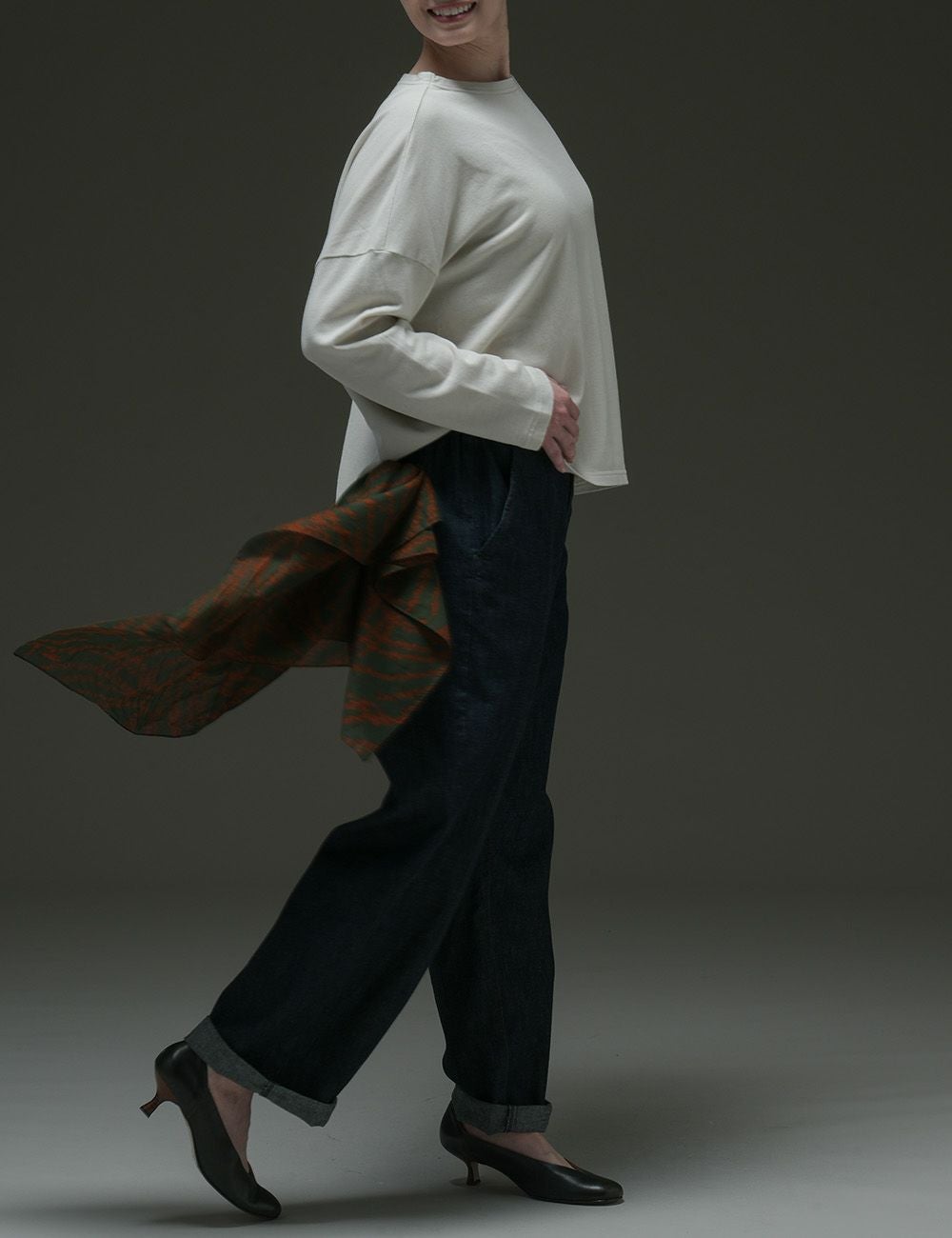 ナチュラルデニムパンツ花生姜（はなしょうが） | 石見銀山 群言堂