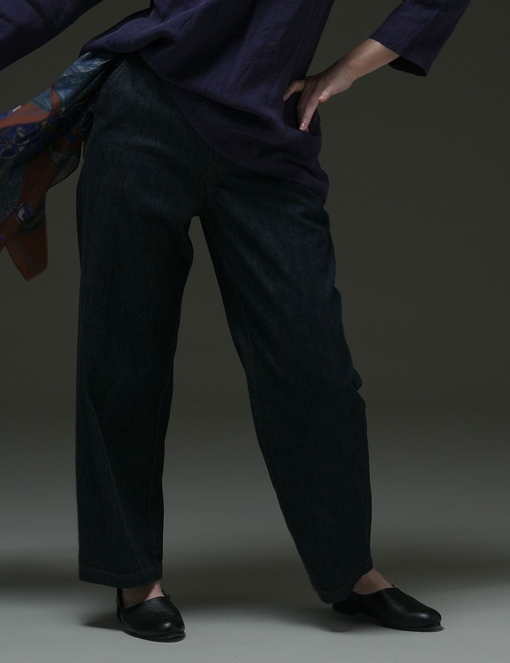 ナチュラルデニムパンツ花生姜（はなしょうが） | 石見銀山 群言堂