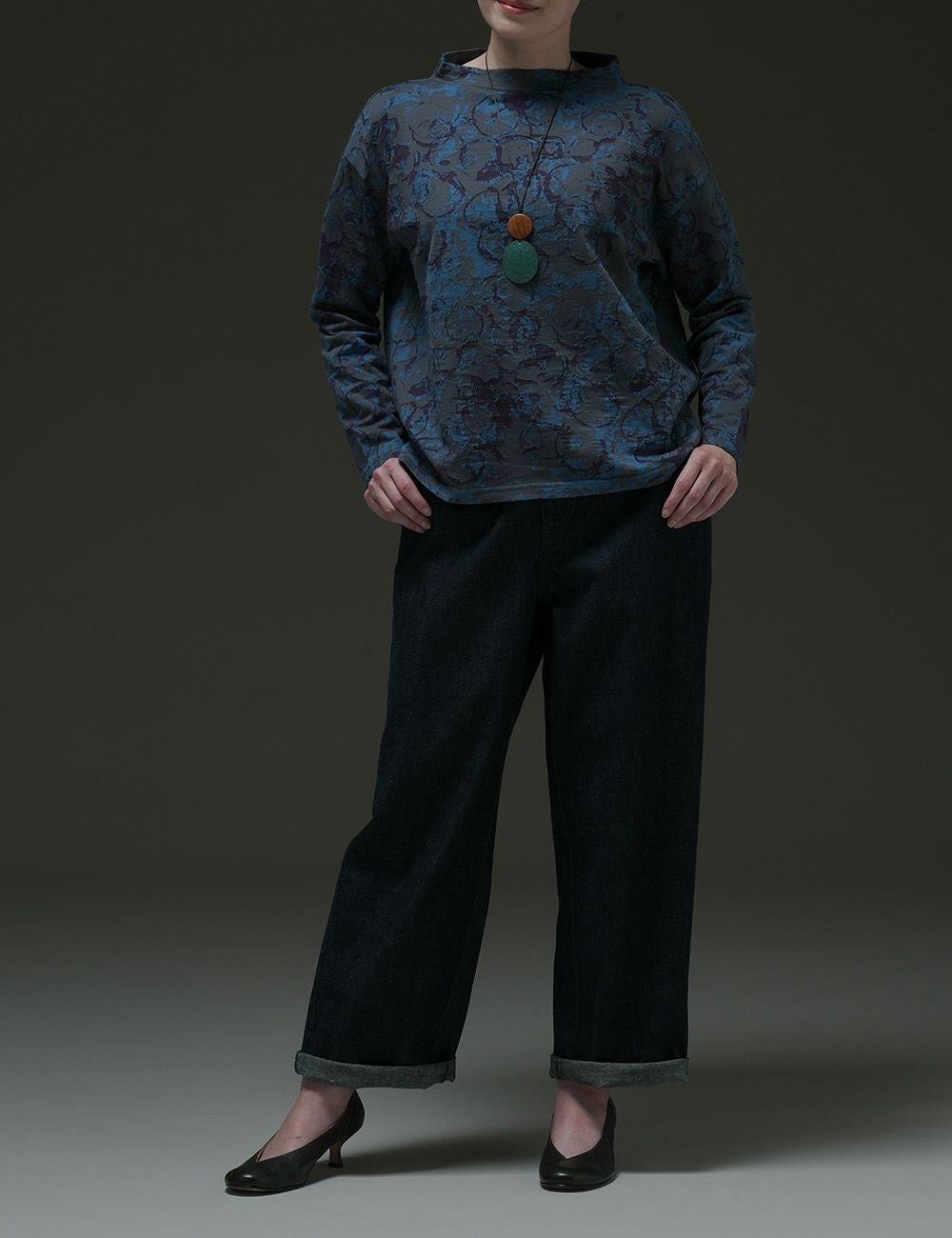 汀ジャガードプルオーバー猫柳（ねこやなぎ） | 石見銀山 群言堂