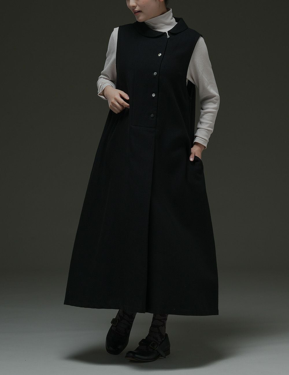 バイカラー二重織ジャンパースカート優雅菊（ゆうがぎく） | 石見銀山