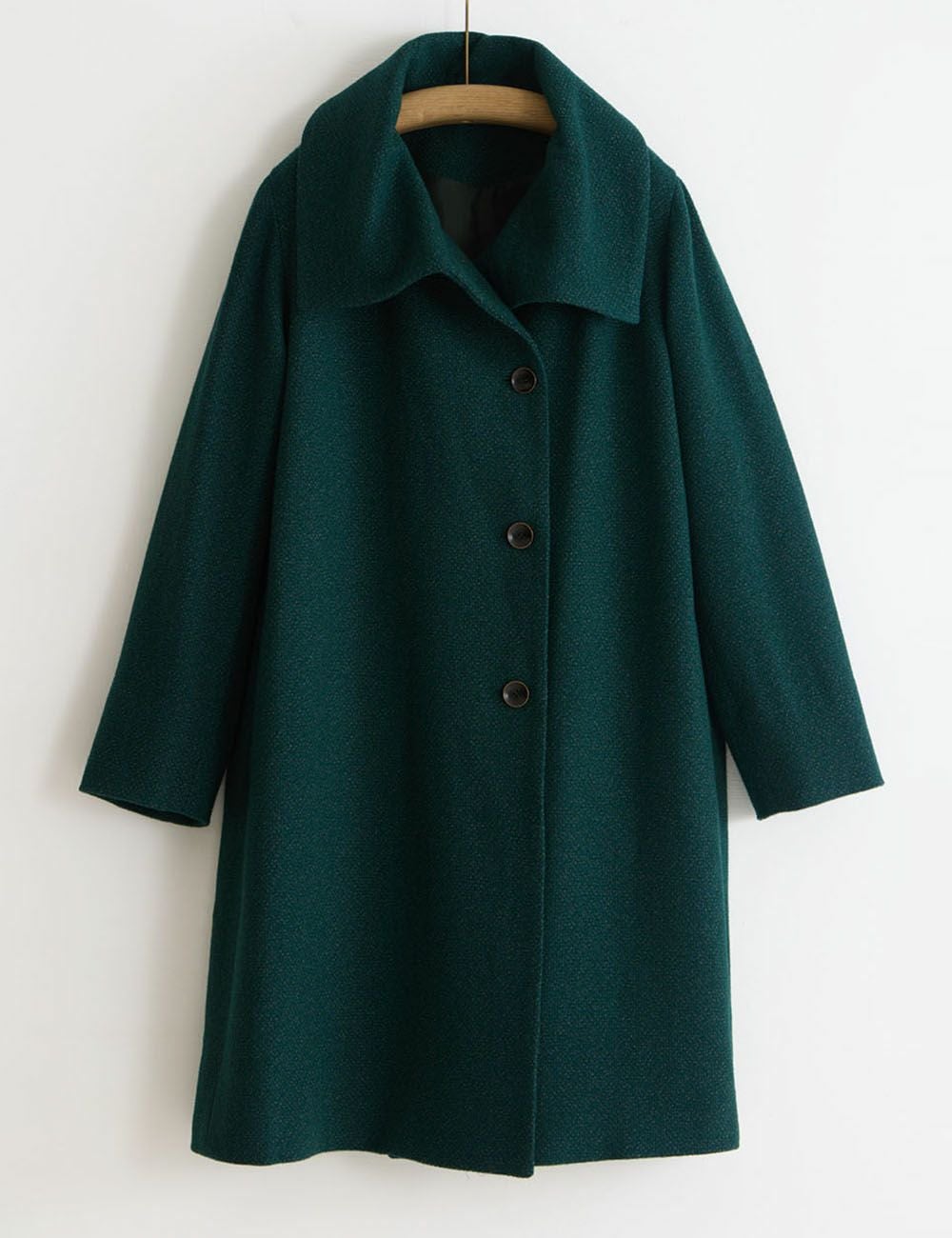 風呂敷包付き】綿ウール撚り杢ななこ織コート七実の木（ななみのき