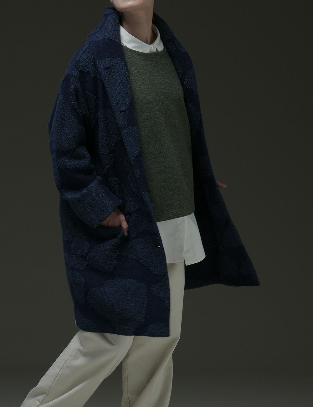 綿ウールいちょうジャガードジャケット好文木（こうぶんぼく） | 石見