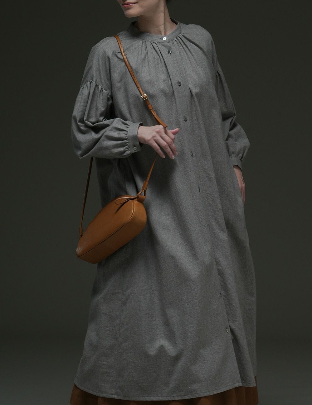 オーガニックコットンビエラワンピース紫金草（しきんそう） | 石見