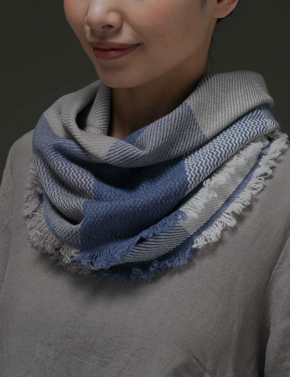 ウールスヌード格子柄 | 石見銀山 群言堂オンラインストア