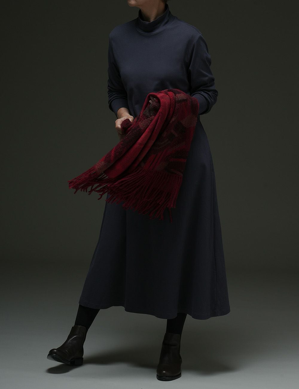 しっとりコットンワンピース 山藤（やまふじ） | 石見銀山 群言堂