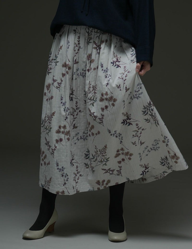 二重織草花プリントスカート紅李（べにすもも） 基本情報 商品画像設定 バリエーション バリエーション詳細